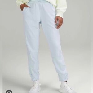 Lululemon limited edition blue brushed softstreme ribbed high rise joggers pants